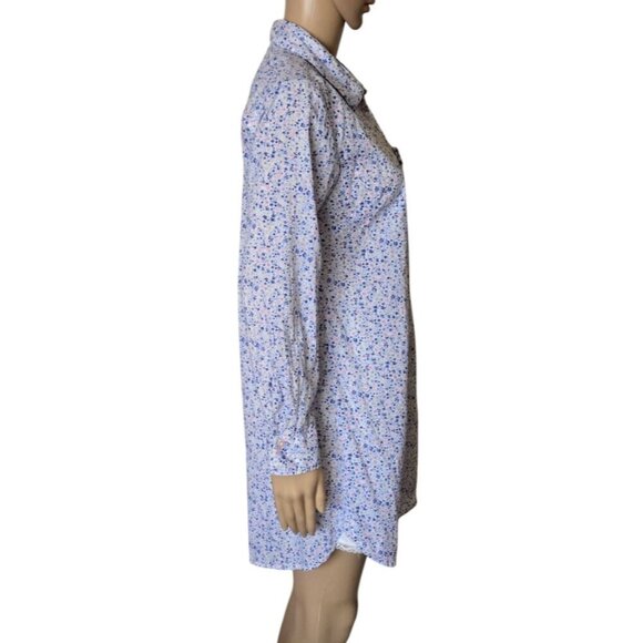 Victoria's Secret floral Sleep Shirt multicolor cotton Women's size S - Picture 2 of 11